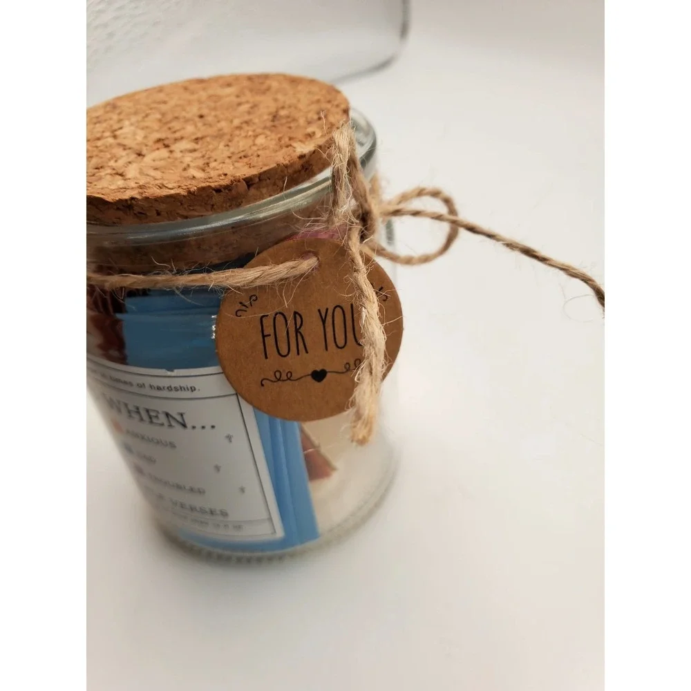 Color Coded Bible Verse Jar - Inspirational Christian Gift